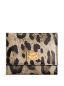 Dolce & Gabbana Leopard Print Zip Around Wallet