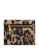 Dolce & Gabbana Leopard Print Zip Around Wallet