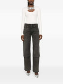 The Attico Black Cotton Jeans