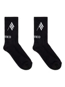 The Attico Ribbed Socks With Logo