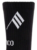 The Attico Ribbed Socks With Logo