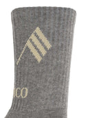 The Attico Ribbed Socks With Logo