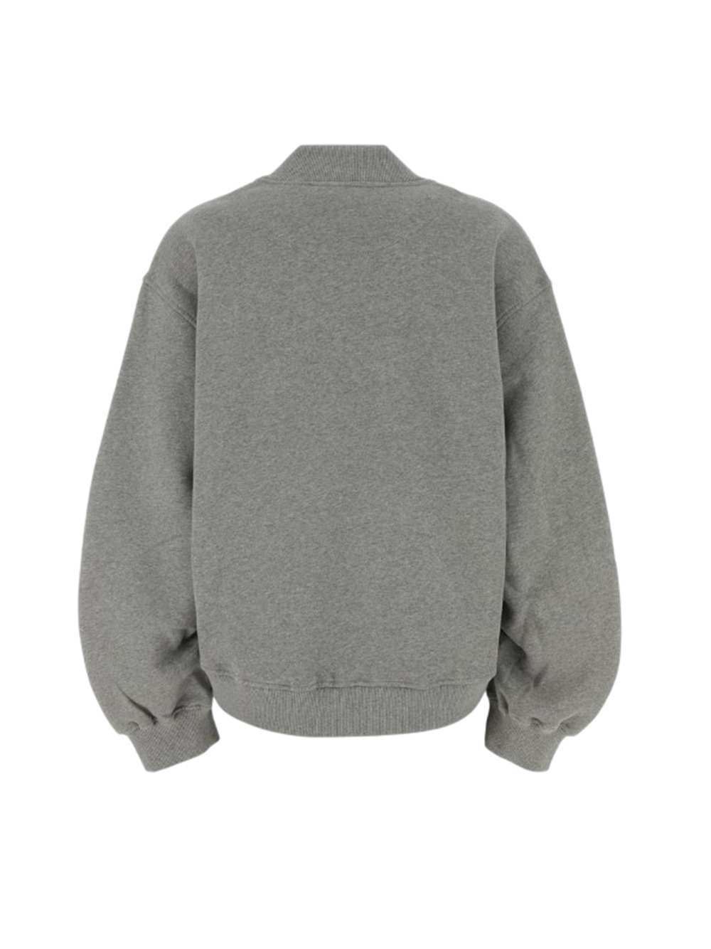 The Attico Gray Cotton Sweatshirt