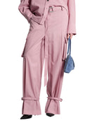 The Attico Pink Polyester Trousers