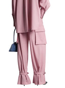 The Attico Pink Polyester Trousers