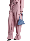 The Attico Pink Polyester Trousers