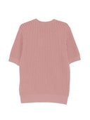 Kurzärmliger Pullover mit Zopfmuster von Dolce & Gabbana