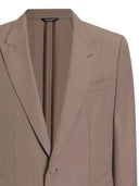Dolce & Gabbana Single Breasted Wool Poplin Jacket