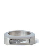 Rick Owens Brushed Rectangular Ring