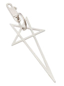 Rick Owens Rick Owens Ss26 Temple Big Pentagram In Palladium Tone Brass