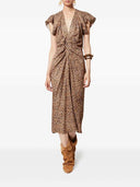 Marant Lyndsay Midi Dress With Ruffles