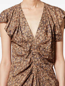 Marant Lyndsay Midi Dress With Ruffles