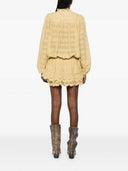 Marant étoile Preya Ruffled Dress Features Black Mesh Detail Embroidery Ruffled Drawstring Closure Long Sleeves Composition 100% Cotton Washing Instructions Read Manufacturer`s Instructions Composition Id 100% Cotton Washing Instructions Read Manufactu...