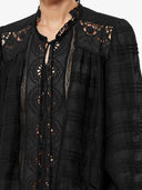 Marant étoile Preya Ruffled Dress Features Black Mesh Detail Embroidery Ruffled Drawstring Closure Long Sleeves Composition 100% Cotton Washing Instructions Read Manufacturer`s Instructions Composition Id 100% Cotton Washing Instructions Read Manufactu...