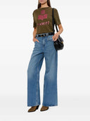 Marant étoile Zewel Linen T Shirt With Print