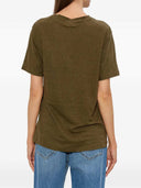 Marant étoile Zewel Linen T Shirt With Print