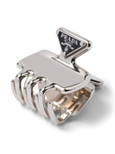 Prada Triangle Logo Hair Clip