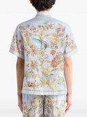 Etro Silk Shirt With Floral And Wildlife Print