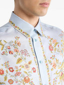 Etro Silk Shirt With Floral And Wildlife Print
