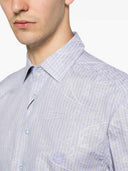 Etro – Gestreiftes Hemd mit Paisley-Print