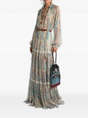 Etro Silk Blouse With Paisley Print And Scarf Detail