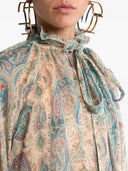 Etro Silk Blouse With Paisley Print And Scarf Detail