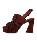 Sandalo con tacco Ash Oprah bordeaux