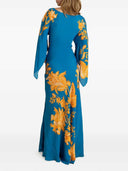 Etro Long Floral Print Dress