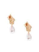 Self Portrait Flower Pearl Drop Earrings
