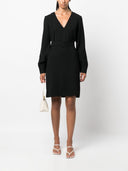 Parosh Parosh Belted V Neck Minidress