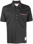 Thom Browne Thom Browne RWB Piqué-Poloshirt mit Taschenbesatz