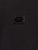 Dolce & Gabbana sweatshirt med rund hals og logoplade
