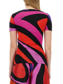 T-shirt à imprimé en marbre Pucci