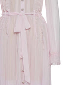 Abito plissettato con autoritratto