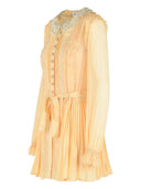 Zelfportret korte geplooide jurk