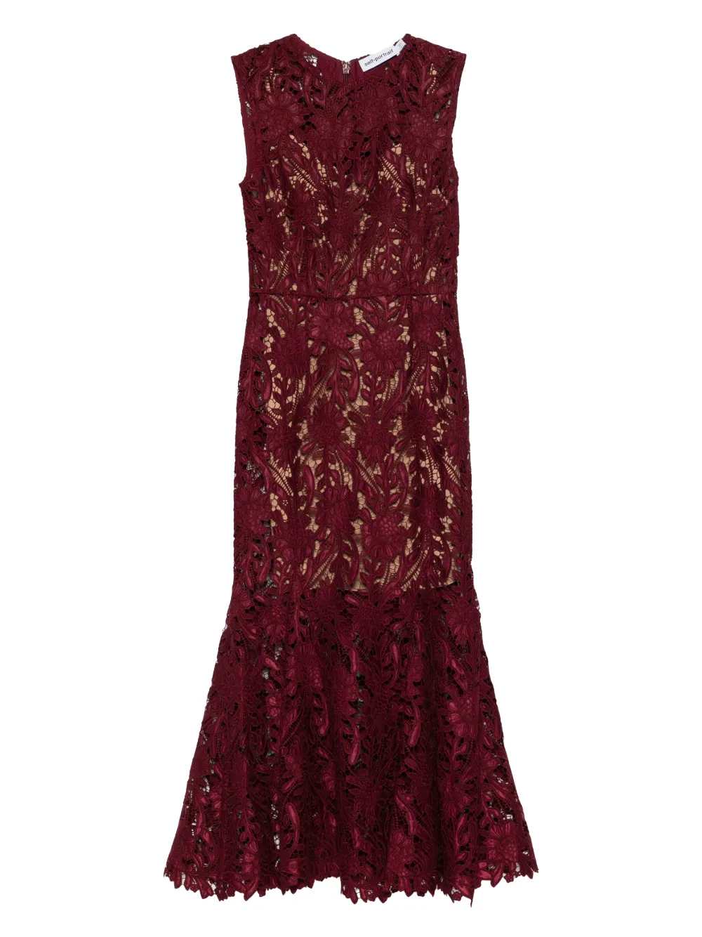 Self Portrait Sleeveless Midi Dress
