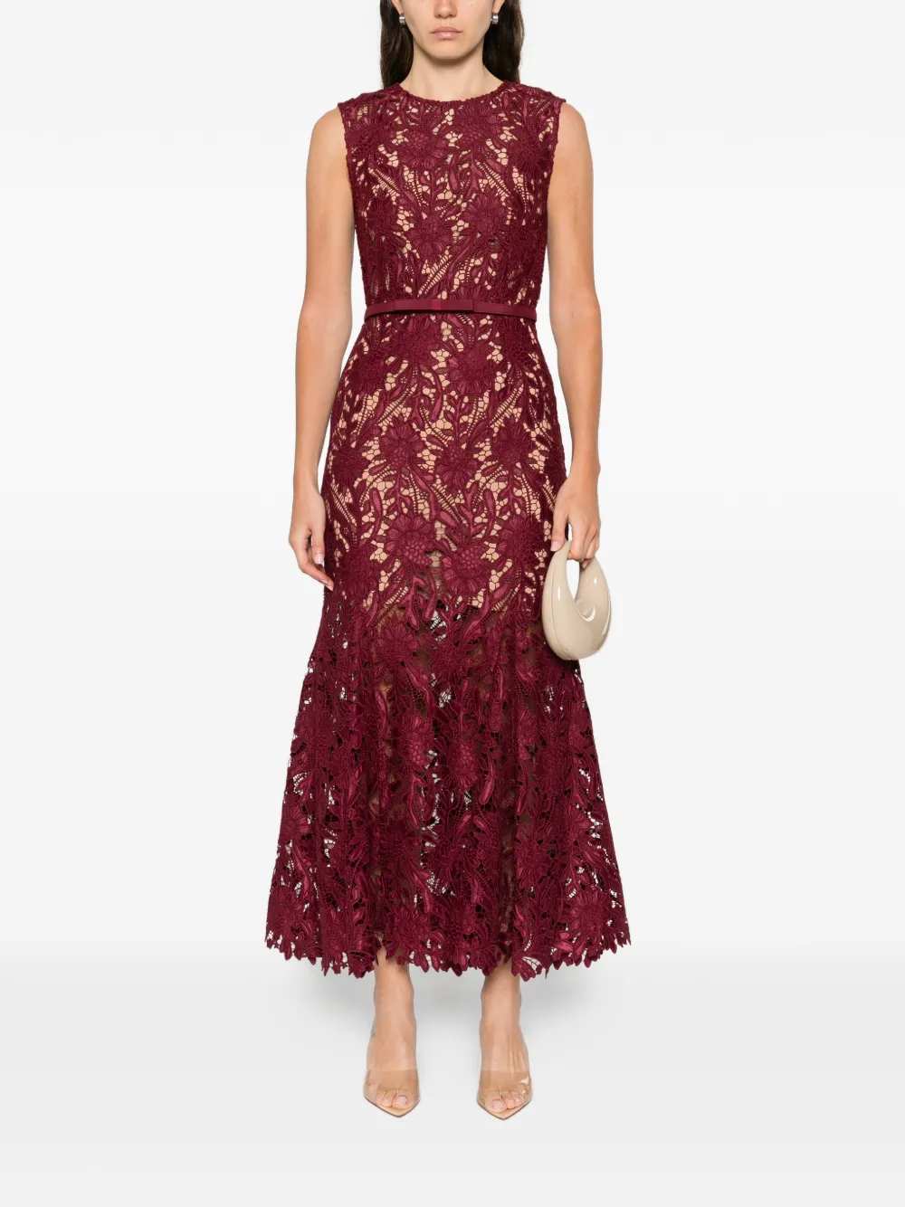 Self Portrait Sleeveless Midi Dress