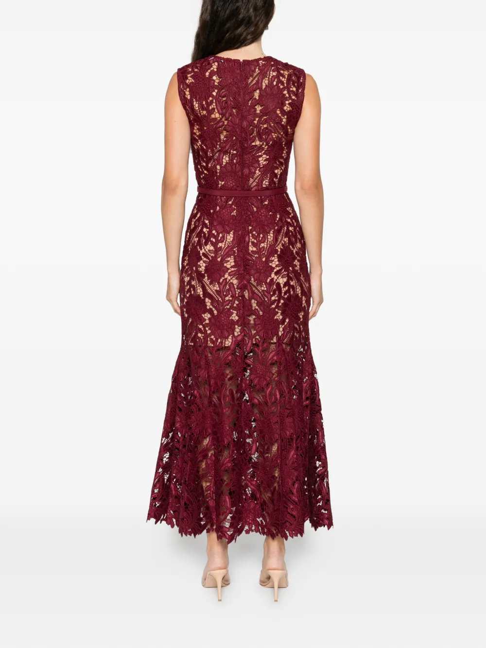Self Portrait Sleeveless Midi Dress