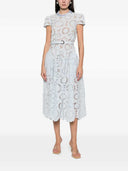 Self Portrait Floral Lace Midi Dress