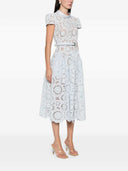 Self Portrait Floral Lace Midi Dress