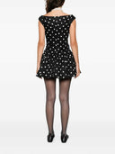 Selvportræt Polka Dot V-hals mini kjole