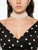 Selvportræt Polka Dot V-hals mini kjole