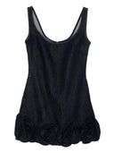 Self Portrait Short Dress With Floral Appliqué
