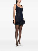 Self Portrait Short Dress With Floral Appliqué