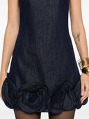 Self Portrait Short Dress With Floral Appliqué