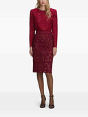 Self Portrait Lace Midi Skirt