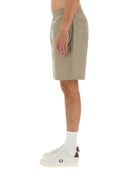 Fred Perry Cotton Bermuda Shorts