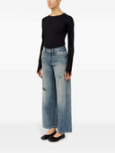 Mm6 Maison Margiela brede ben jeans med distressed effekt