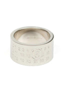 Anillo minimalista con logotipo de 4 mm de Mm6 de Maison Margiela