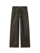 Kenzo Jeans med brede ben og manchetter i japansk denim